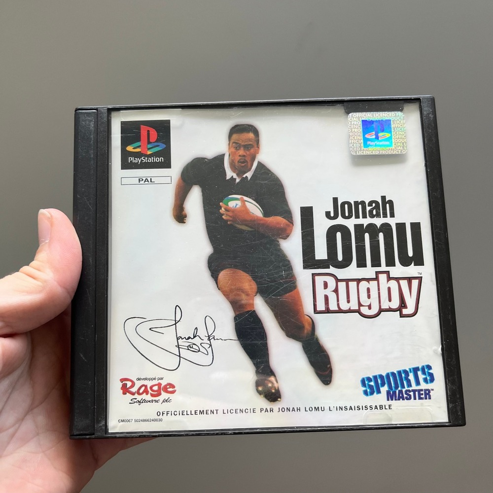 Jonah Lomu Rugby Sony PlayStation PS1 PAL SLES-00611 Sports Game Retro 1997